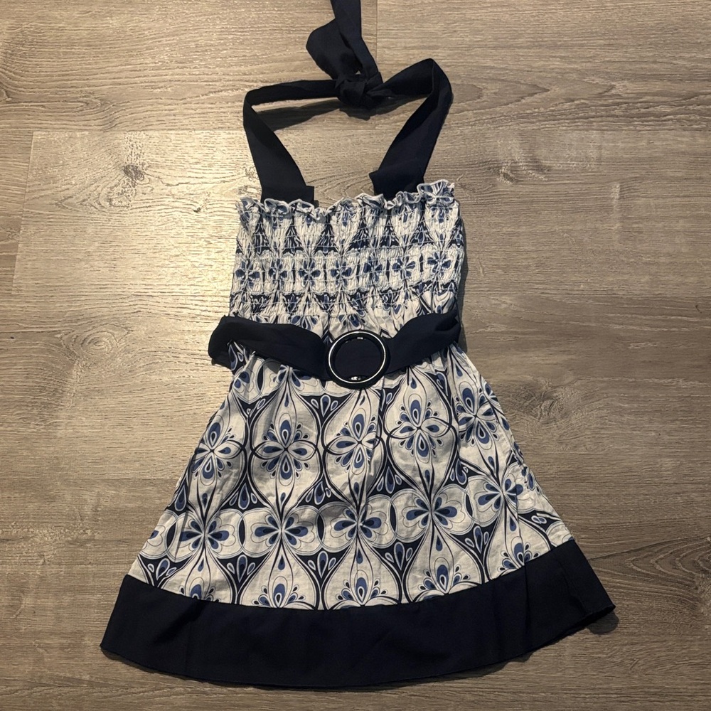 Charlotte Russe Navy & White Dress